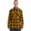 Brandit Check Shirt Long Sleeve, Color: Black-Yell, Size: S
