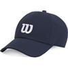 Wilson Cappello Perforato Active, Cappello Dinamico con Fascia Ad Asciugatura Rapida E Corona Strutturata, dal Design Leggero E vestibilità Regolabile, Colore: Blu Navy Classico, Taglia: LXL