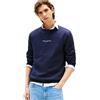 Tommy Hilfiger Uomo Felpa Logo Crewneck Scollo Rotondo