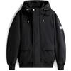 Tommy Jeans Uomo Bomber City Ready con Cappuccio, Nero (Black), S