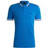 BOSS Paddy Curved, Polo Moderno, Uomo, Blu (Medium Blue 4), 3XL