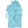Ti TIN Visita il negozio Accappatoio per bambini o bambina con cappuccio e tasche laterali | molto morbido e assorbente | spugna asciugamano 100% cotone | design cappuccio con orecchie, azzurro, 8