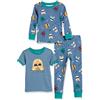 Amazon Essentials Disney | Marvel | Star Wars Set di Pigiama da Notte Attillati in Cotone Bambini e Ragazzi, Pacco da 3, 3 Pezzi Star Wars Navy Rule The Galaxy Set, 4 Anni