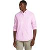Tommy Hilfiger Uomo Camicia Flex Poplin Classic Regular Fit, Multicolore (Classic Pink/Optic White), XS