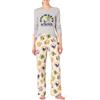 Amazon Essentials Pigiama con Maglia a Maniche Lunghe e Pantaloni in Flanella Leggera Donna, Hogwarts Di Harry Potter - Da Donna, L