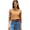 Tommy Hilfiger Donna Pullover Pullover in Maglia, Marrone (Hickory), XXS