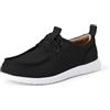 Amazon Essentials Mocassino in Tela Uomo, Nero Bianco, 44.5 EU