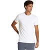 Calvin Klein Uomo T-Shirt Maniche Corte Confezione da 3 in Cotone, Bianco (White, White, White), L