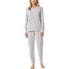Schiesser Casual Essentials Set di Pigiama, Silbergrau-Mel_181746, 36 Donna