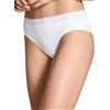 Calida Pizzo Confortevole Naturale Mutande da Uomo, Bianco, 44-46 Donna