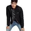 Armani Exchange Quilted Down Milano/New York Logo Zip-up Jacket, Cappotto Alternativo in Piuma,
