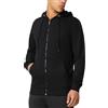 FM London, Felpa da Uomo con Cappuccio e Zip e Fodera in Pile, Nero, M
