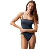 Calvin Klein Donna Costume da Bagno One Piece a Fascia, Blu (Ink), XS