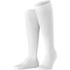 FALKE Tiago M Kh sostenibili cotone filo di Scozia al ginocchio tinta unita 1 paio, Calzini lunghi Uomo, Bianco White 2000, 39-40