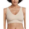 Schiesser Nahtloses Bustier mit Herausnehmbaren Pads-Invisible Soft Reggiseno, Sabbia_170364, 52 Donna