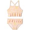 Amazon Essentials x Sofia Grainge Costume da Bagno Due Pezzi con Spalline Incrociate Bambine e ragazze, Rosa Conchiglia Effetto Cachemire Decorato, 3 anni