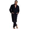 JP 1880 Bademantel, Morgenmantel, Extra Weich Accappatoio, Blau (Dunkel Marine 70144576), 4XL Uomo