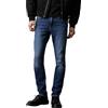 Calvin Klein Uomo Jeans Slim Taper Vita Media, Blu (Denim Dark), 31W/34L