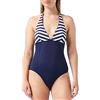 Haute pression DM03, Costume da Bagno Donna, Blu (Rayé Marine), 42