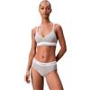 Calvin Klein Donna Bralette Lift con Fascia con Logo, Grigio (Grey Heather), XL