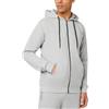 FM London, Felpa da Uomo con Cappuccio e Zip e Fodera in Pile, Grigio, M