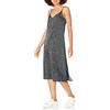 The Drop Ana Silky - Vestito con scollo a V da Donna, Bianco/Stampa a pois neri, L