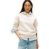 Tommy Hilfiger Donna Felpa con Cappuccio con Logo, Avorio (Heather Oatmilk), XXS