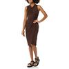 Amazon Essentials Donna Vestito Effetto Portafoglio con Collo Ritorto e Incrocio Smanicato