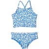 Amazon Essentials Set Tankini da Ragazza, Motivo Floreale Blu, XXL