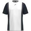 HEAD Club 25 Tech T-Shirt Uomo Navy Bianco, Colore: Bianco Marino., M