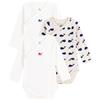 Petit Bateau Set di 3 biancheria intima da giorno, unisex, per bambini, confezione da 3, variante 1_1, 3 mesi