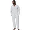 Amazon Essentials Uomo Set Pigiama in Cotone Modal, Camicia Abbottonata a Maniche Lunghe e Pantaloni