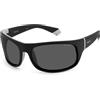 Polaroid Pld 2125/s 08A/M9 BLACK GREY Sunglasses Men's Acetate, Standard, 66