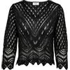 JdY JDYNEW Sun 3/4 Cropped Pullover Knt Noos, Maglione Lavorato a Maglia Donna, Black,