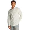 Tommy Jeans Tjm Reg Linen Blend LS Shirt Ext, Camicia L/S Uomo, Bianco (Ecru), S
