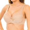 DIM Donna - Reggiseno classico generoso x1 | Sostegno perfetto per seni generosi | Microfibra elasticizzata | Retro a U e Spalline larghe | Look Moderno e Comfort