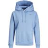 JJXX Felpa con Cappuccio da Donna JXAbbie, Silver Lake Blue/Print: Bijou Blue Logo, XS