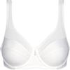 DIM Donna - Reggiseno classico generoso x1 | Sostegno perfetto per seni generosi | Microfibra elasticizzata | Retro a U e Spalline larghe | Look Moderno e Comfort, Bianco, 4C