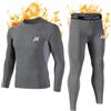 MEETWEE Set di Biancheria Intima Termica da Uomo, Maglia a Maniche Lunghe con Strato di Base Sportivo e Pantaloni ad Asciugatura Rapida, Tuta da Allenamento per Sci, Corsa ed Escursionismo