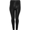 Only Carmakoma Jeans Donna Carrool Coated Legging Noos, Nero, L