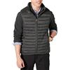 Amazon Essentials Piumino Smanicato Ripiegabile Impermeabile Leggero Uomo, Grigio Scuro, XS