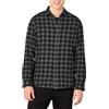 Amazon Essentials Slim-fit Long-sleeve Plaid Flannel Shirt, Camicia Uomo, Grigio (Charcoal Buffalo Plaid), X-Small