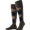 Burlington Manchester M Kh cotone al ginocchio fantasia 1 paio, Calzini lunghi Uomo, Marrone Chocolate 5043, 40-46