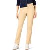 Amazon Essentials Pantaloni Chino Lunghi, a Vita Alta, a Gamba Dritta, dalla vestibilità Aderente Donna, Tan, 46