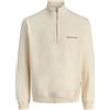 JACK & JONES Felpa con Mezza Zip | Relaxed Fit, Maniche lunghe, Casual, Temperatura massima di 40°C ciclo molto delicato