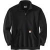 Carhartt Felpa con Zip a Maniche Corte, vestibilità Larga, Taglia Media Maglia di Tuta, Nero, S Uomo