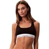 Calvin Klein Donna Bralette Unlined con Fascia con Logo, Nero (Black(Ub1)), XL
