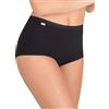 Playtex Slip Cotone Elasticizzato Donna x3, Nero, 8/4XL