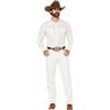 Wrangler Men s 13MWZ Cowboy Cut Original Fit Jean, White, 36W x 30L