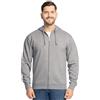 Fruit of The Loom Eversoft - Felpa con Cappuccio Unisex, in Pile, con Cerniera Intera, Traspirante e Traspirante, Taglie S-4X, Zip Intera Grigio mélange, Medium